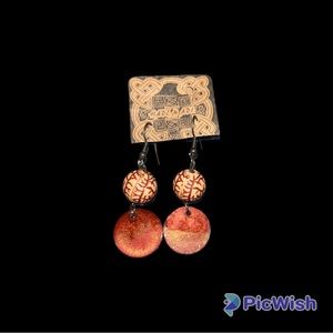 NWT HANDMADE ACRYLIC EARRINGS